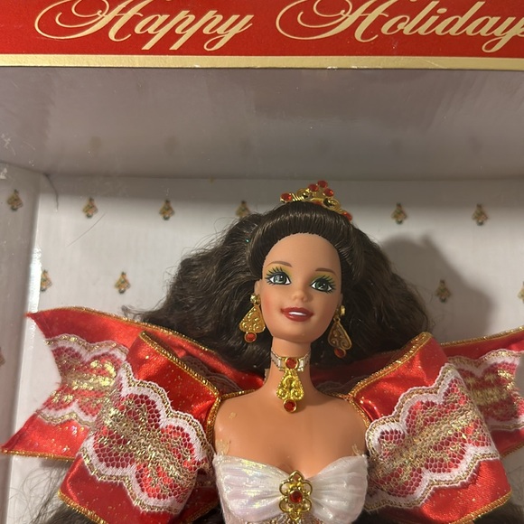 NWT Vintage 10th Anniversary 1997 Happy Holidays Barbie - Picture 7 of 9